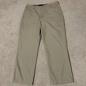 Banana Republic Mens Dawson Khaki Chino Pants Straight Leg Tan Beige 38x32